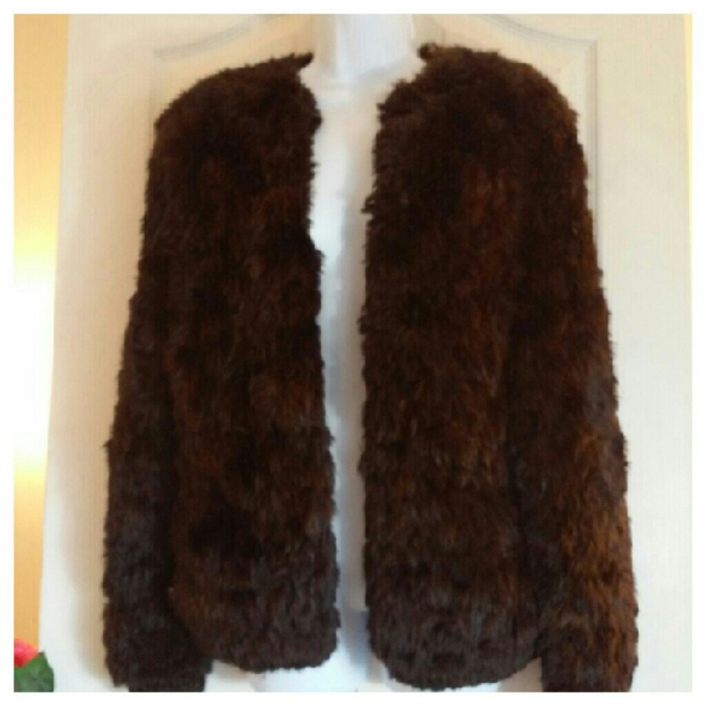 Beautiful Women's Rabbit Fur Coat Jacket - Picture 2 of 2